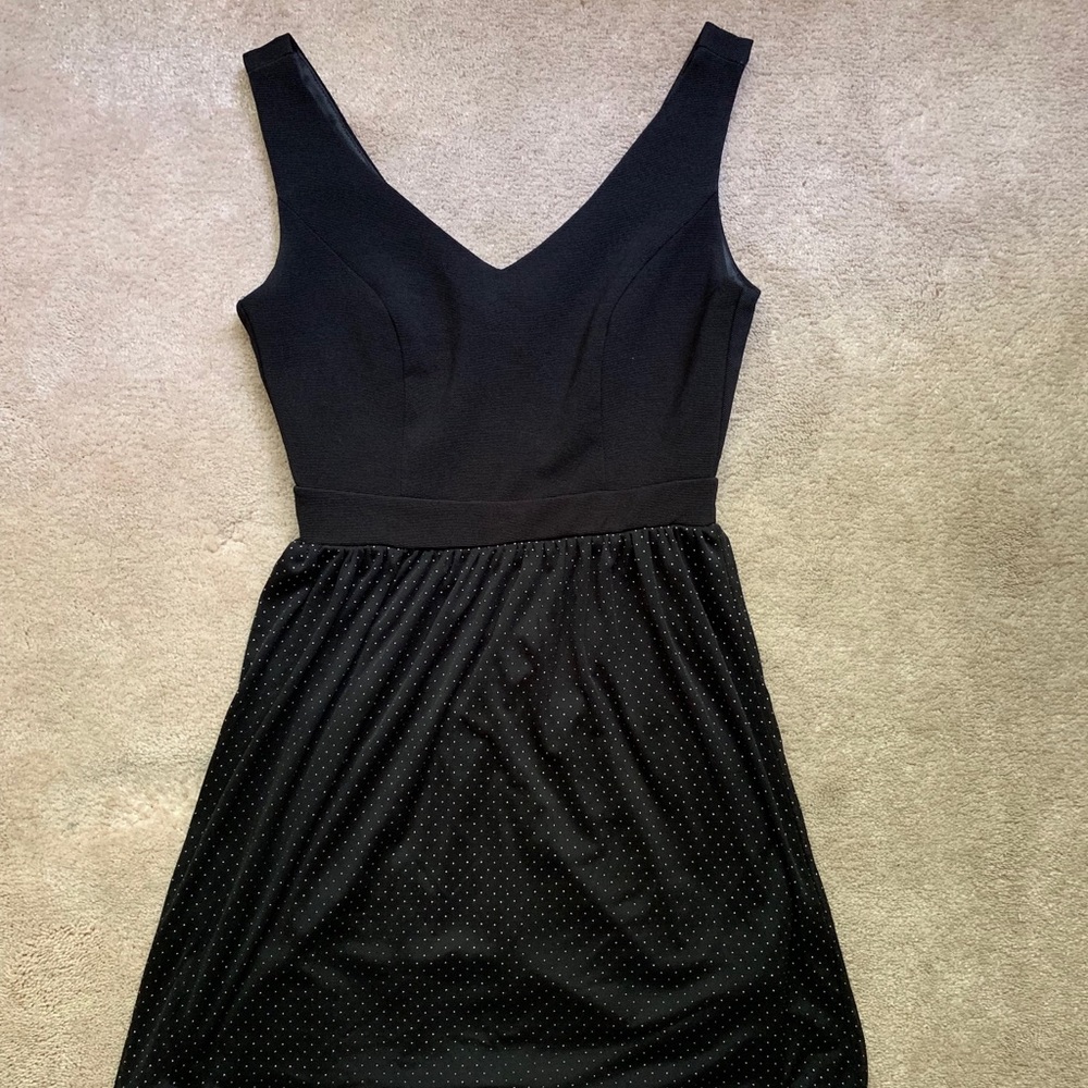 Black V-Neck Dress